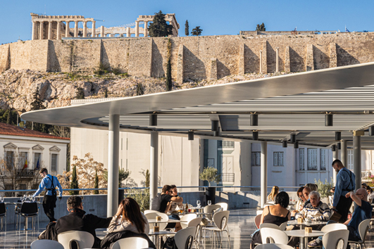 Θέα απο το εστιατόριο της ακρόπολης